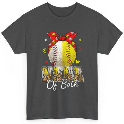 Women Baseball Softball Nana Of Both Mothers Day Sports Game Classic Unisex T-Shirt