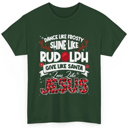 Merry Christmas Santa Frosty Rudolph Jesus Xmas God Reindeer Classic Unisex T-Shirt