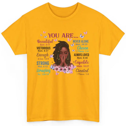 Black Girl God Says I Am Afro Woman Christian Religious Gift Classic Unisex T-Shirt