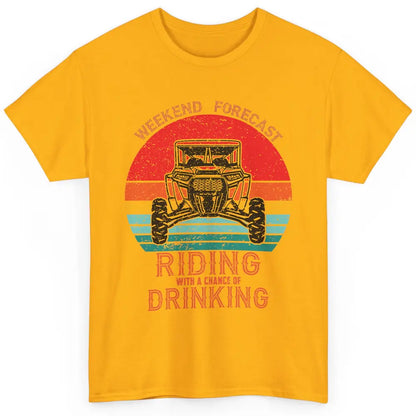 Vintage UTV Weekend Forecast Drinking Mud Riding SXS Life Classic Unisex T-Shirt