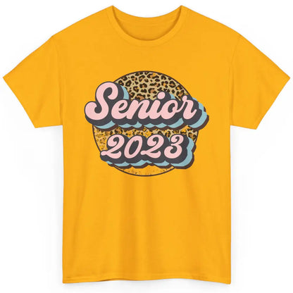 Retro Senior 2023 Leopard Back To School Western Graduation Classic Unisex T-Shirt