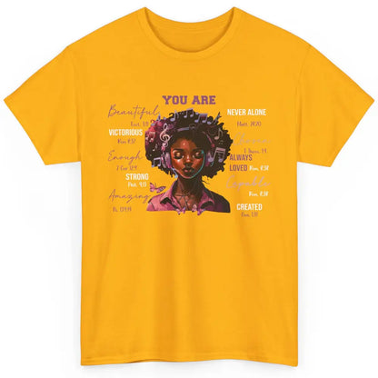 Black Girl Christian God Says I Am Bible Verse Religious Classic Unisex T-Shirt