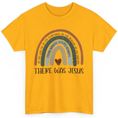 Retro Rainbow In Every Minute There Was Jesus Christian Gift Classic Unisex T-Shirt