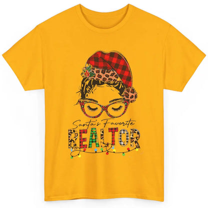 Merry Christmas Xmas Santa Messy Hair Realtor Real Estate Classic Unisex T-Shirt