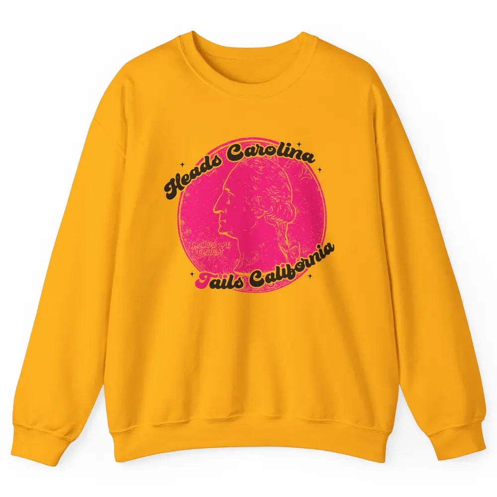Vintage Heads Carolina Tail California Western Country Unisex Crewneck Sweatshirt