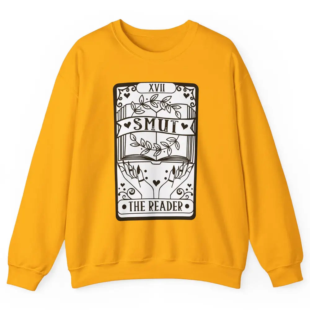 Retro Smut The Reader Tarot Card Halloween Book Lovers Unisex Crewneck Sweatshirt