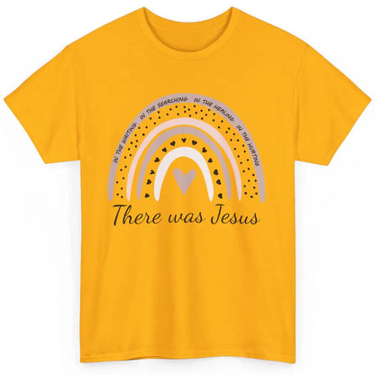 Retro Rainbow In Every Minute There Was Jesus Christian Gift Classic Unisex T-Shirt