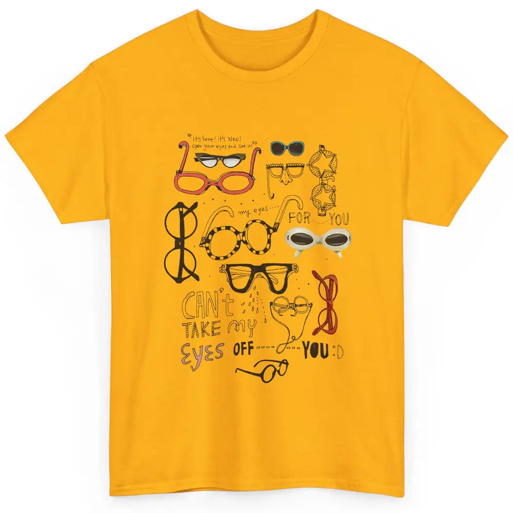 Optometrist Multiple Eyeglasses Hand Drawn Ophthalmologist Classic Unisex T-Shirt