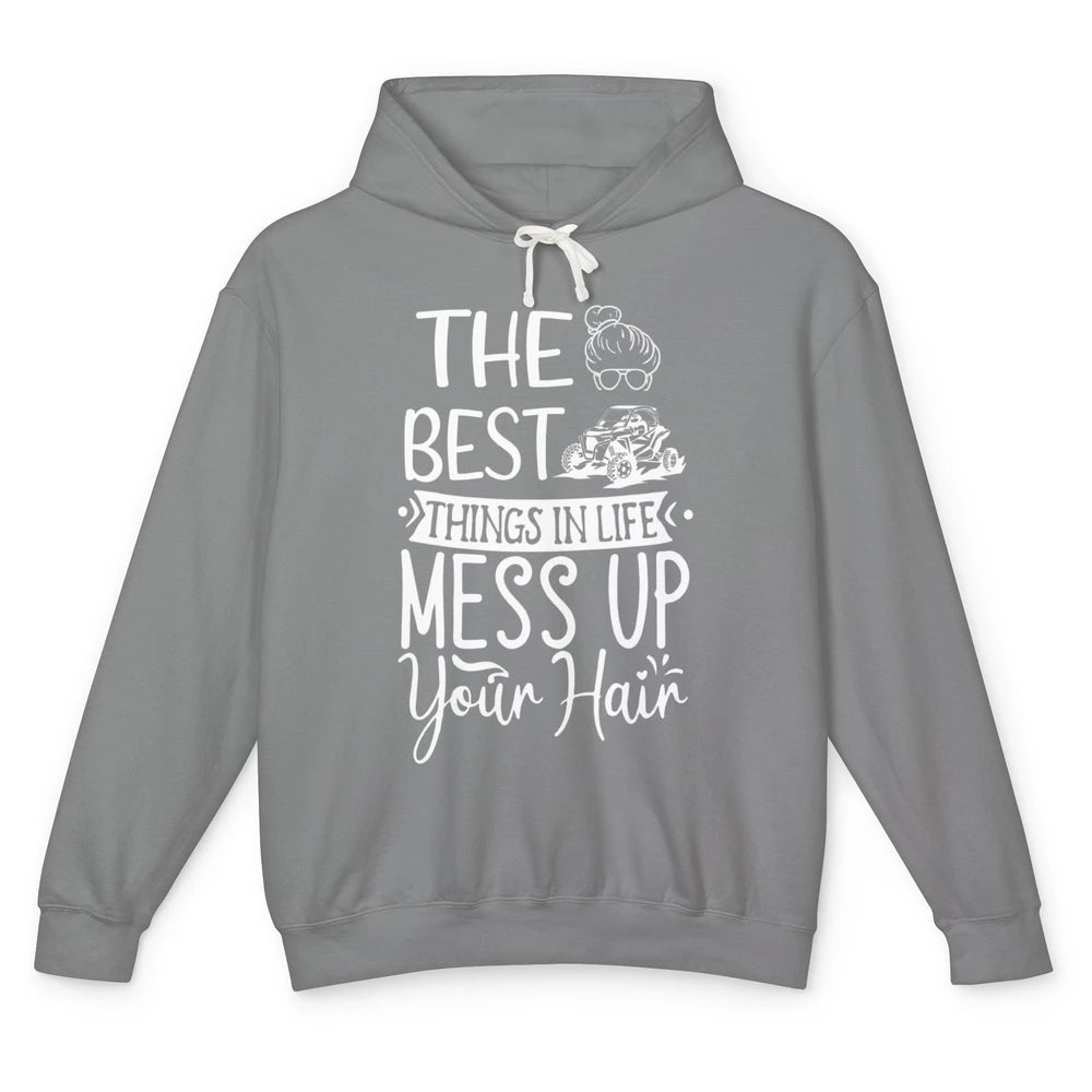 Messy Up Your Hair Women Mud Rider UTV Retro ATV SXS Offroad Unisex Lightweight Hoodie