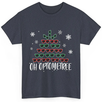 Optician Christmas Funny Xmas Tree Eyeglasses Optometrist Classic Unisex T-Shirt