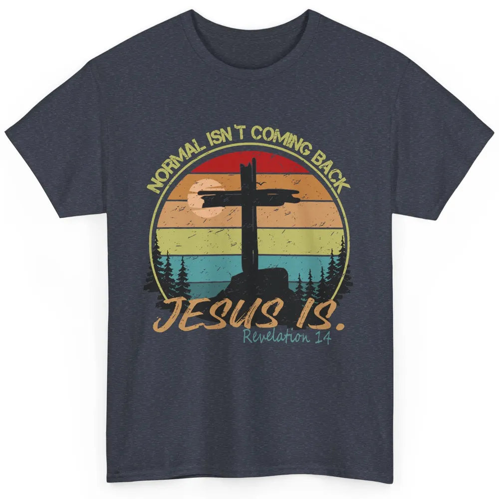 Vintage Normal Isn't Coming Back Jesus is Christian Western Classic Unisex T-Shirt