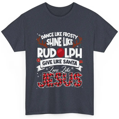 Merry Christmas Santa Frosty Rudolph Jesus Xmas God Reindeer Classic Unisex T-Shirt