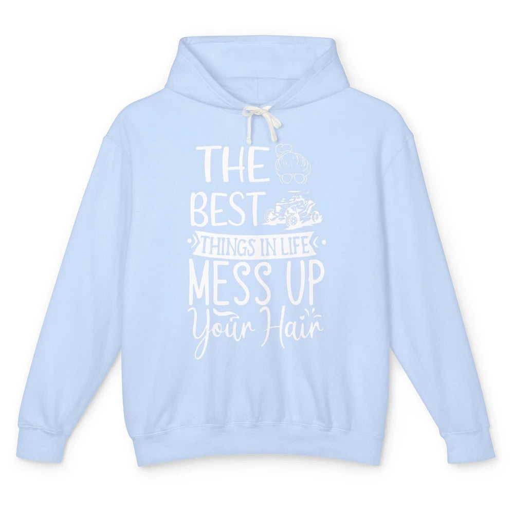 Messy Up Your Hair Women Mud Rider UTV Retro ATV SXS Offroad Unisex Lightweight Hoodie