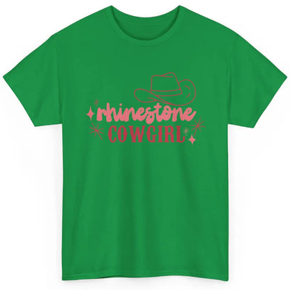 Retro Rhinestone Cowgirl Hippie Western Country Cowgirls Classic Unisex T-Shirt