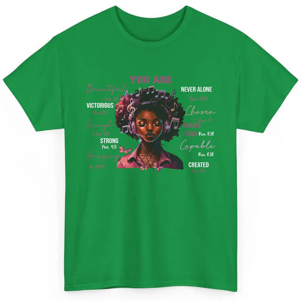 Black Girl Christian God Says I Am Bible Verse Religious Classic Unisex T-Shirt