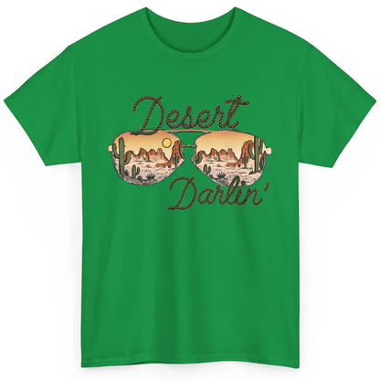 Retro Desert Darling Cactus Glasses Western Country Cowboy Classic Unisex T-Shirt