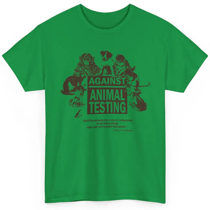 Against Animal Testing Farm Pet Liberation Right Vegan Retro Classic Unisex T-Shirt