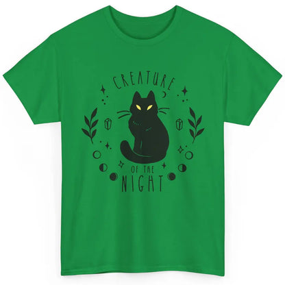 Black Cat Witch Creature Of The Night Halloween Cat Costume Classic Unisex T-Shirt