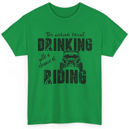 Vintage UTV Weekend Forecast Drinking Mud Riding SXS Life Classic Unisex T-Shirt