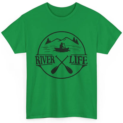 Retro River Life Is Better On The River Kayaking Canoe Classic Unisex T-Shirt