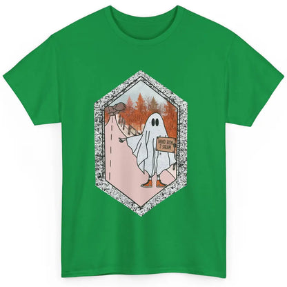 Funny Ghost Need Ride To Salem Witch Halloween Costume Classic Unisex T-Shirt