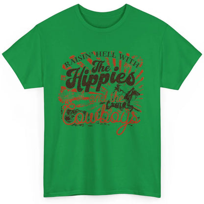 Retro Raisin' Hell With The Hippies And The Cowboys Country Classic Unisex T-Shirt