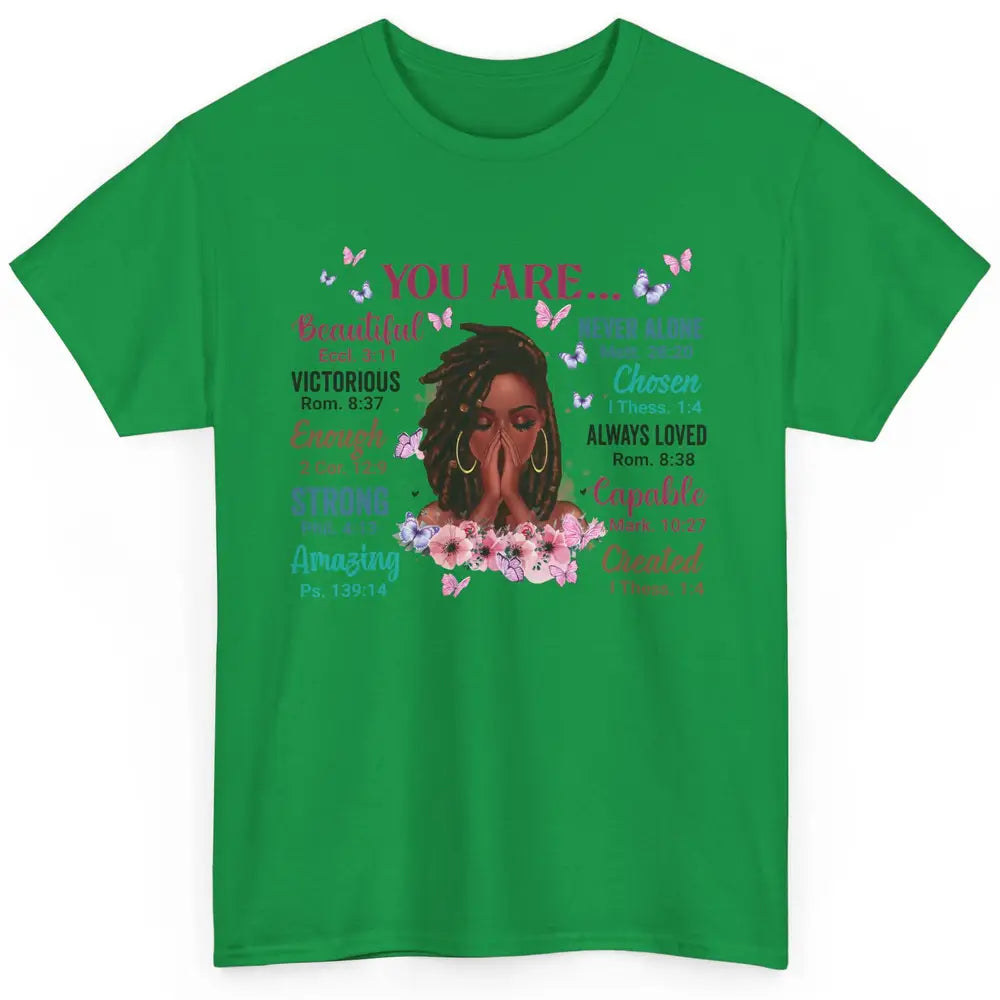 Black Girl God Says I Am Afro Woman Christian Religious Gift Classic Unisex T-Shirt