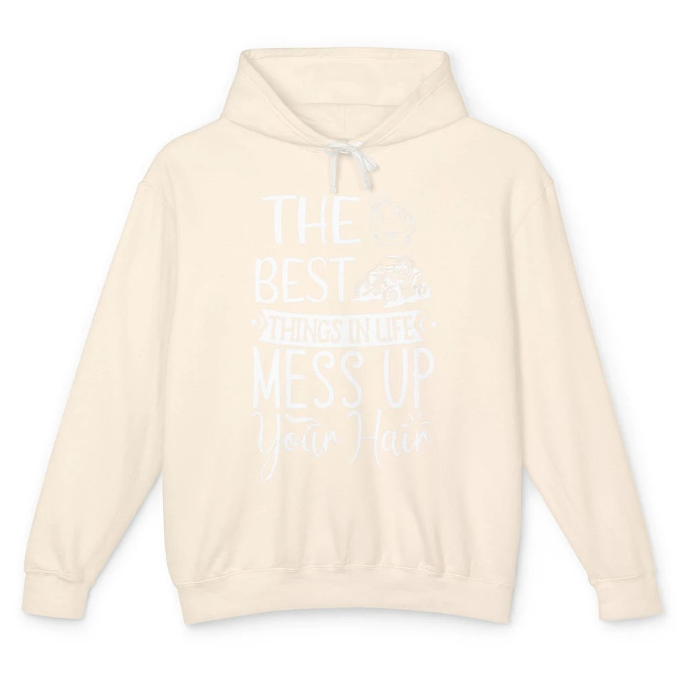 Messy Up Your Hair Women Mud Rider UTV Retro ATV SXS Offroad Unisex Lightweight Hoodie