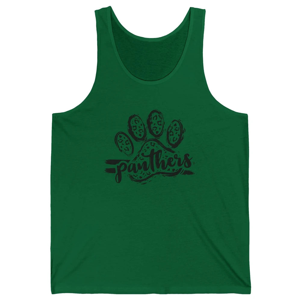 Panthers Paw Leopard Dog Mom Paw Cat Dog Lovers Gift Unisex Jersey Tank