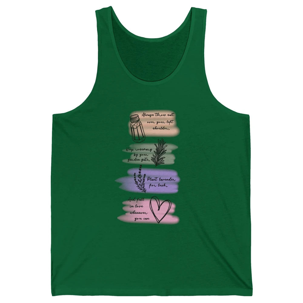 Practical Magic Witch Gardening Card Gardeners Plant Lovers Unisex Jersey Tank