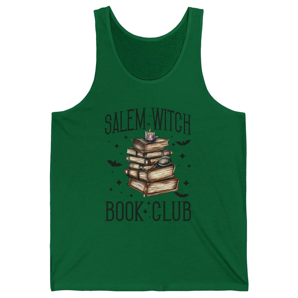 Retro Halloween Salem Witch Book Club Booknerd Reading Lover Unisex Jersey Tank