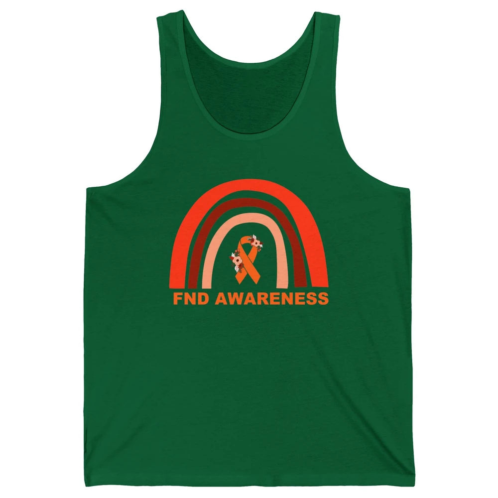Functional Neurological Disorder Awareness FND Orange Ribbon Unisex Jersey Tank