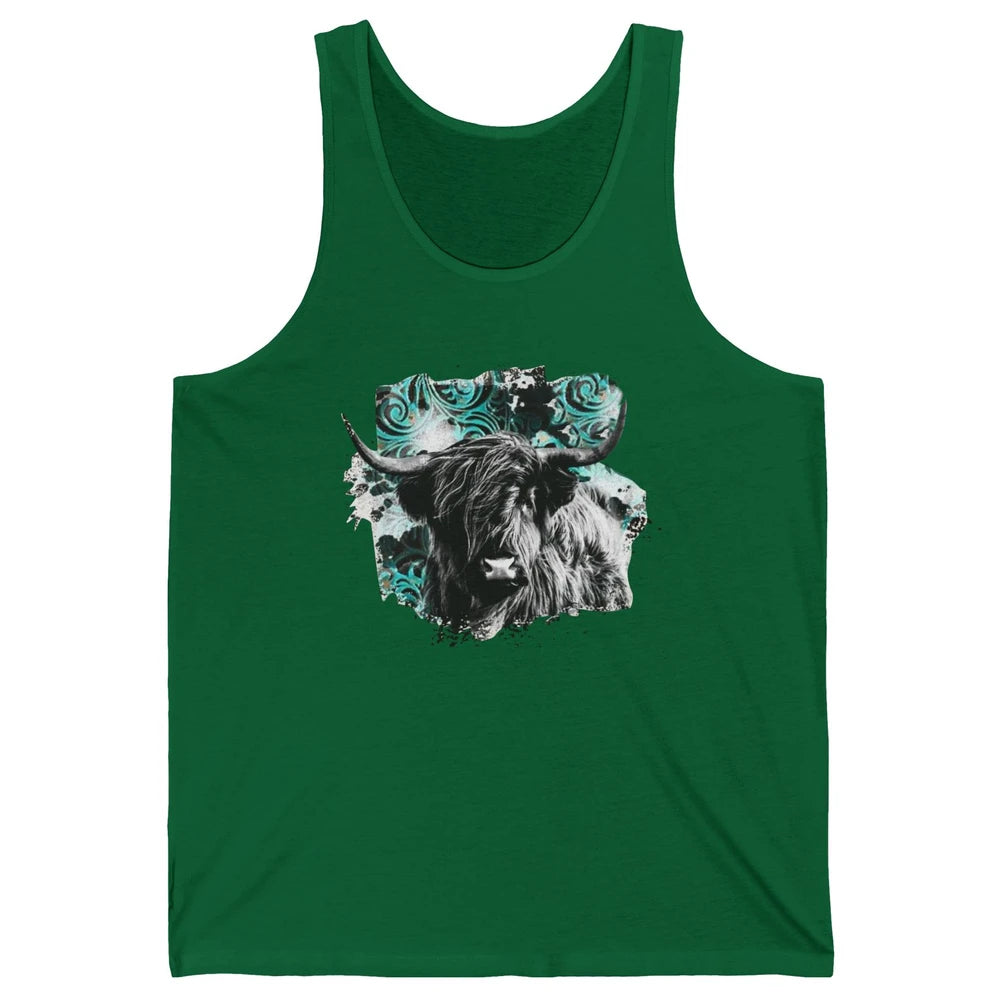 Highland Cow Western Country Cow Darling Highland Cow Lovers Unisex Jersey Tank