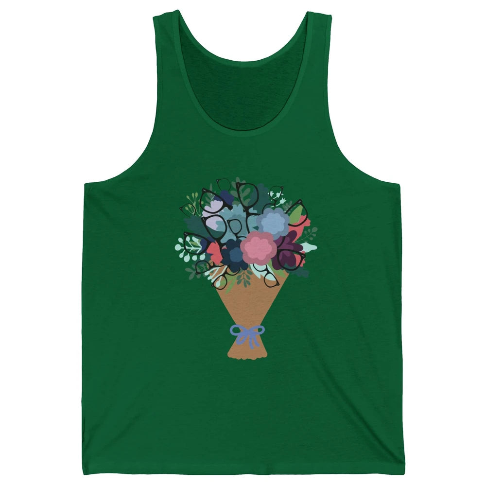 Funny Optometrist Eyeglasses Bouquet Optician Life Optometry Unisex Jersey Tank