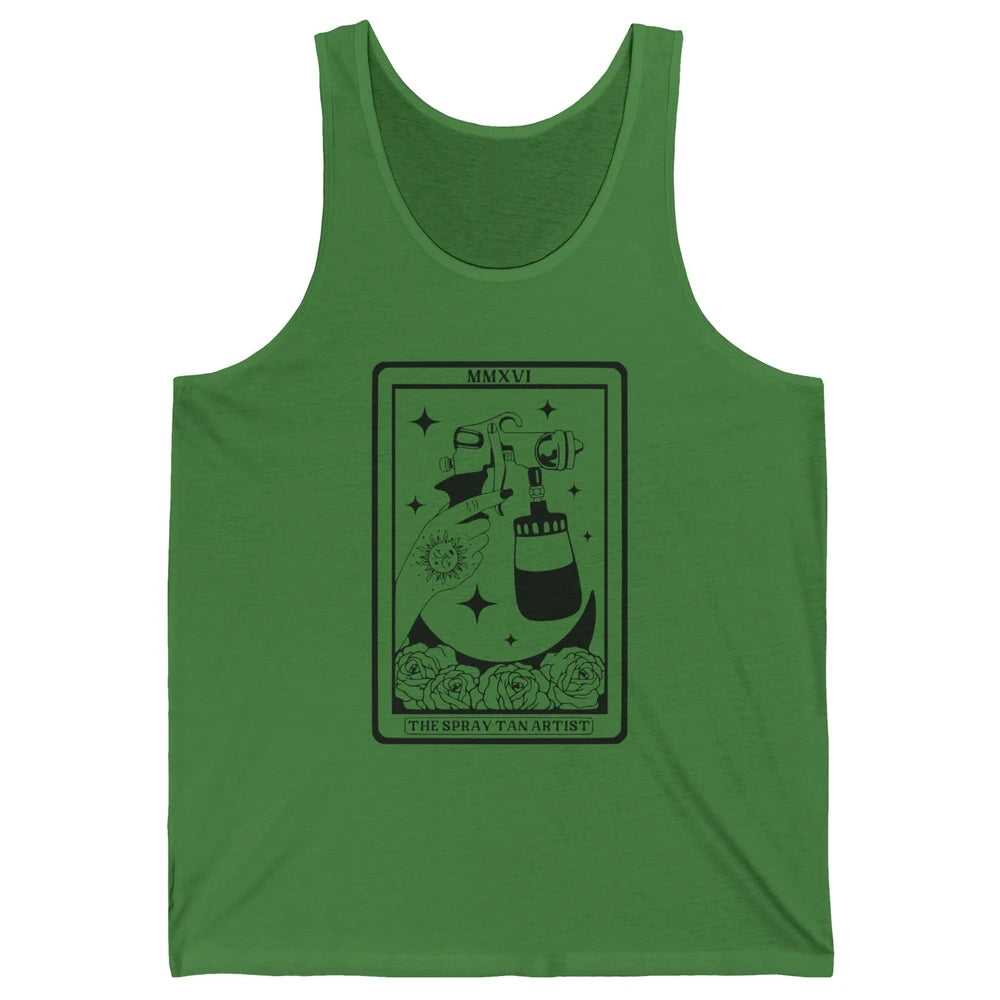 The Spray Tan Artist Tarot Card Beautician Spray Tan Tech Unisex Jersey Tank