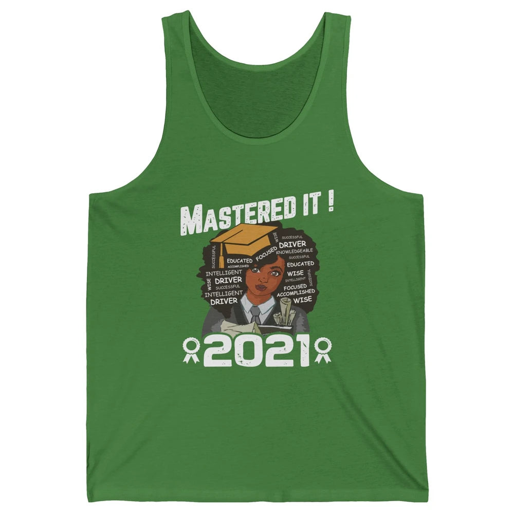 2021 Graduation Gift Mastered It Black And Educated Senior Unisex Jersey Tank
