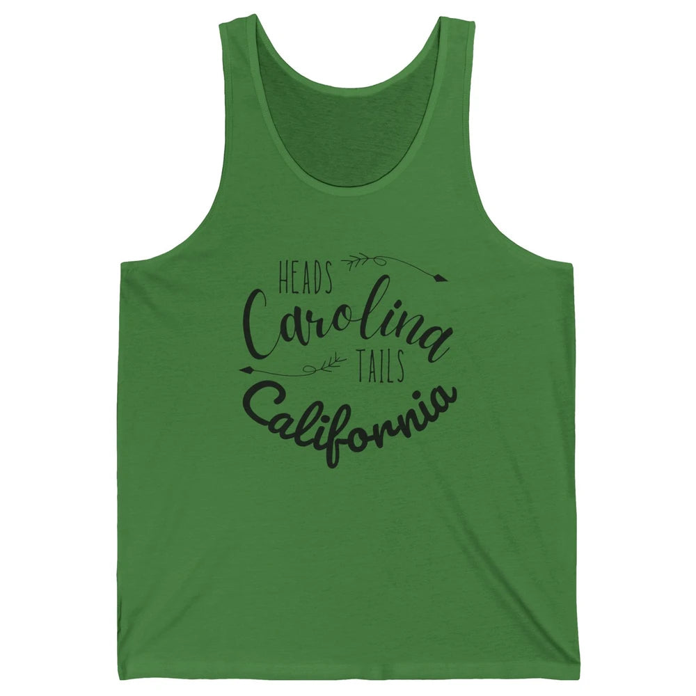 Heads Carolina Tail California Western Summer Beach Paradise Unisex Jersey Tank