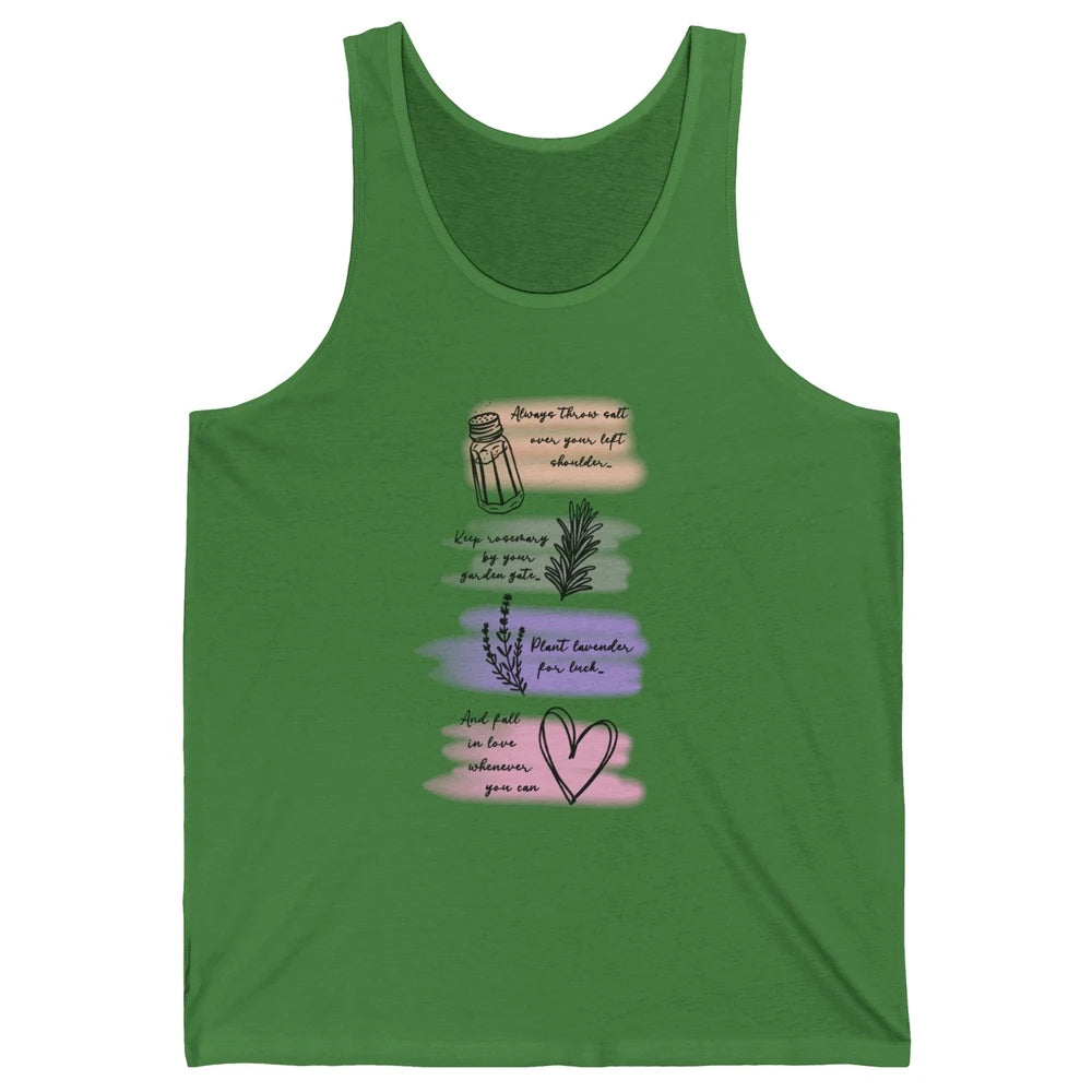Practical Magic Witch Gardening Card Gardeners Plant Lovers Unisex Jersey Tank