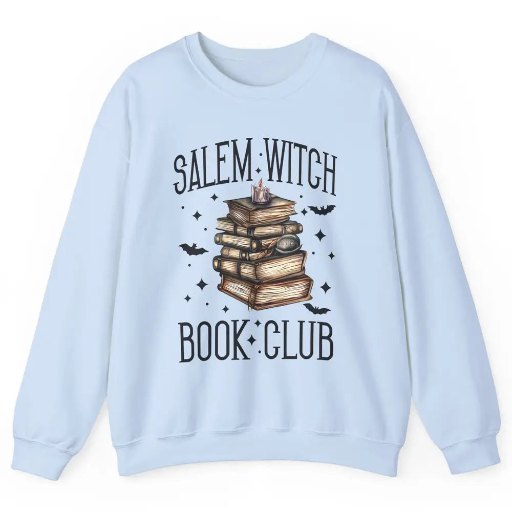 Retro Halloween Salem Witch Book Club Booknerd Reading Lover Unisex Crewneck Sweatshirt