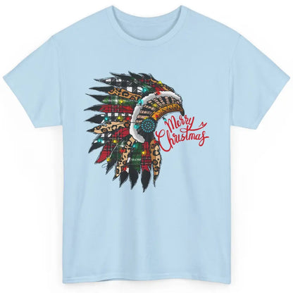 Christmas Headdress Indian Hat Leopard Western Christmas Classic Unisex T-Shirt