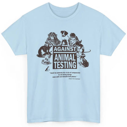Against Animal Testing Farm Pet Liberation Right Vegan Retro Classic Unisex T-Shirt