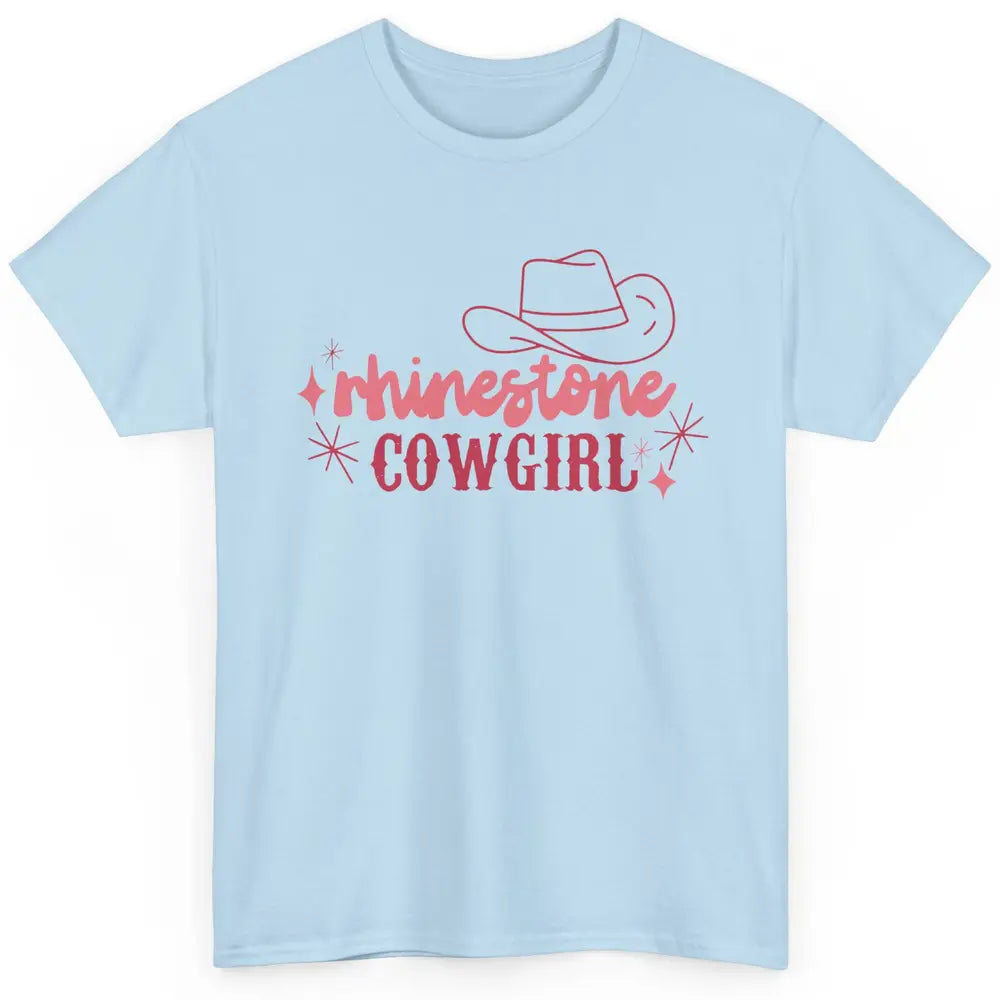 Retro Rhinestone Cowgirl Hippie Western Country Cowgirls Classic Unisex T-Shirt