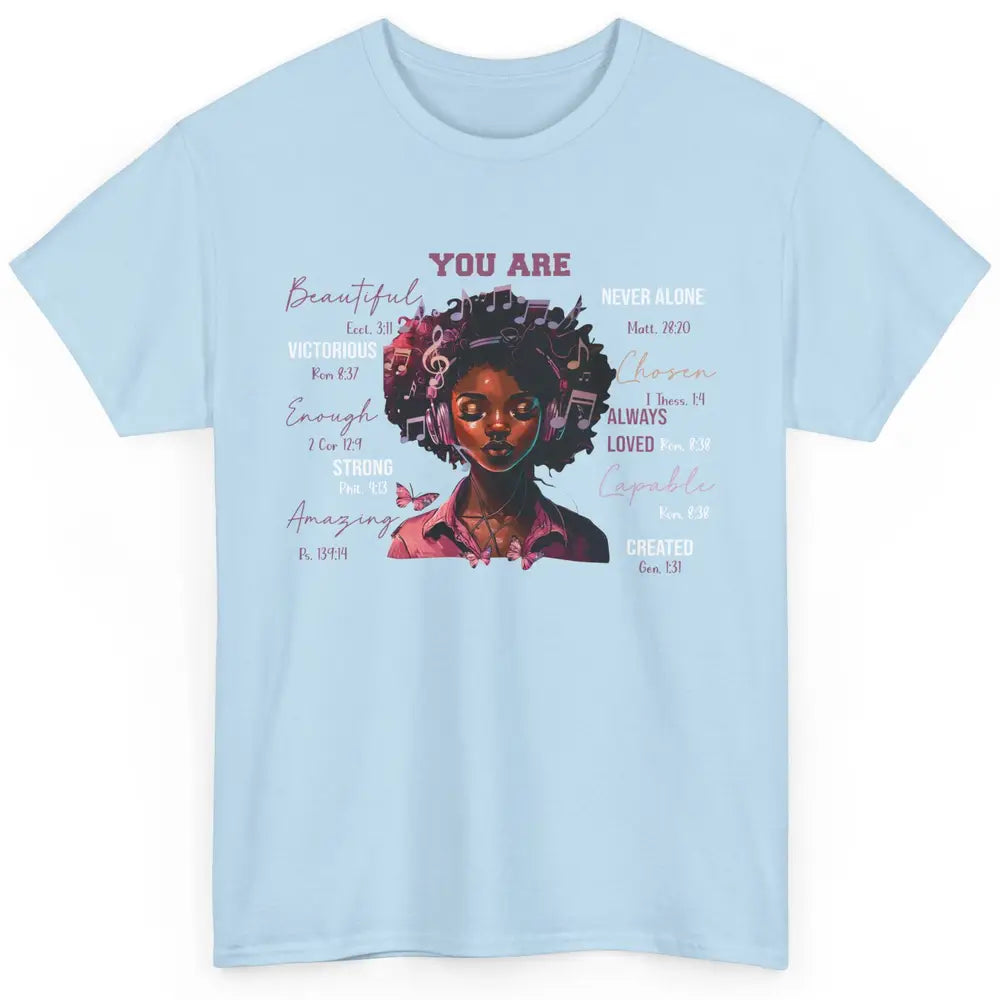 Black Girl Christian God Says I Am Bible Verse Religious Classic Unisex T-Shirt