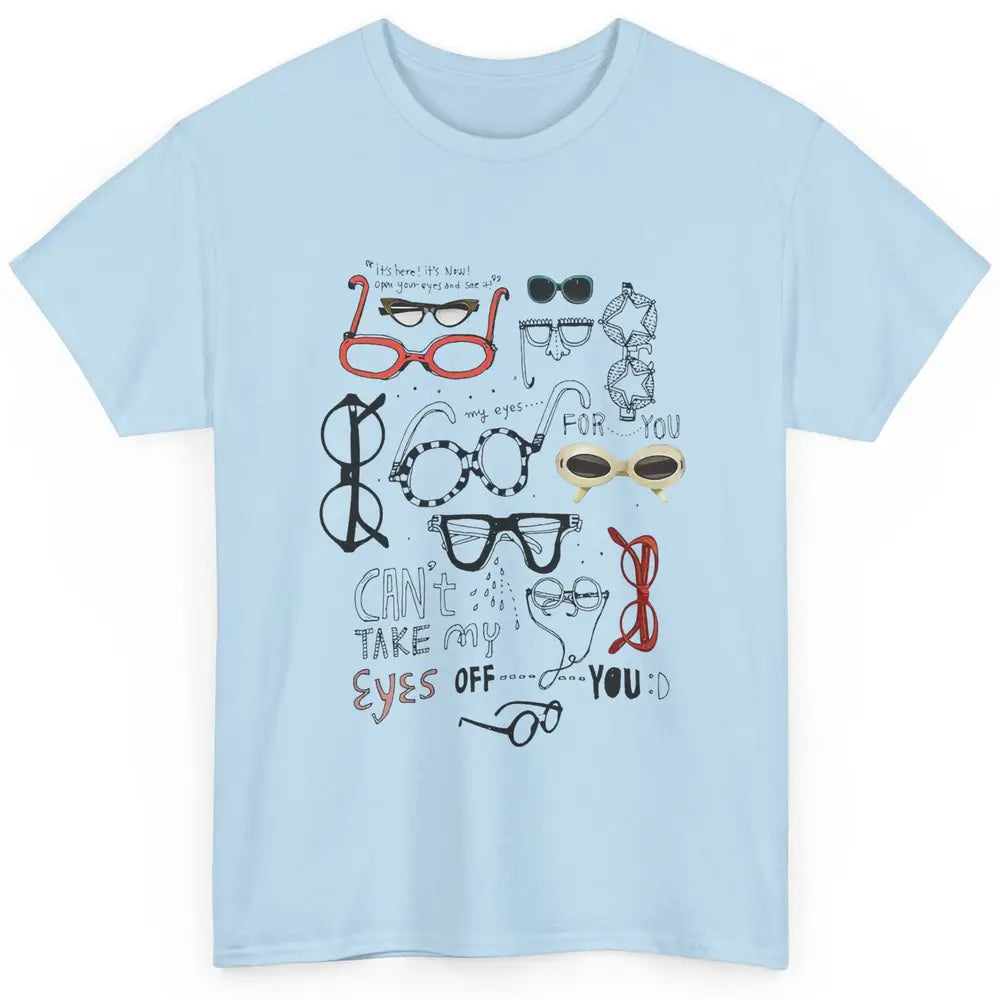 Optometrist Multiple Eyeglasses Hand Drawn Ophthalmologist Classic Unisex T-Shirt