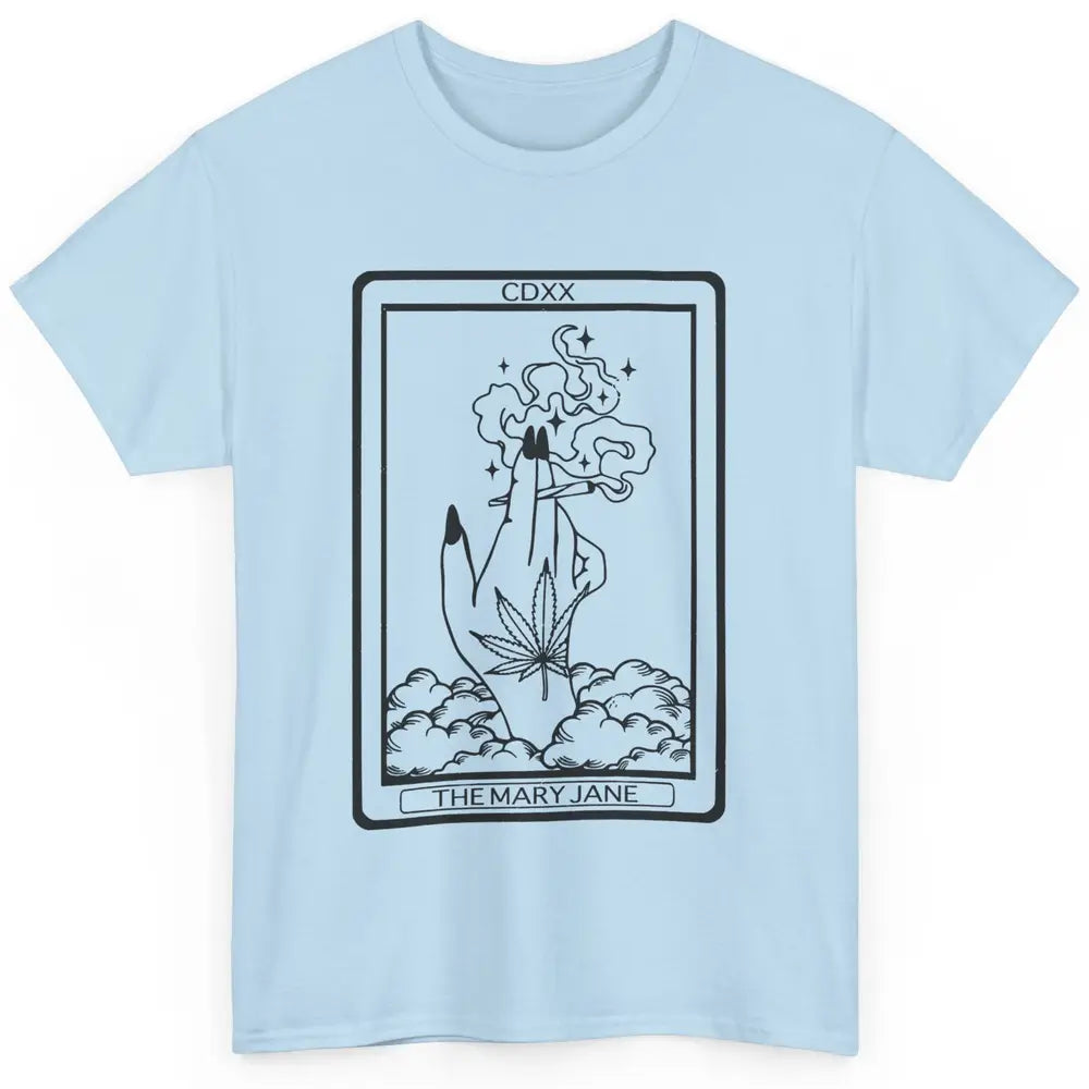 Vintage Weed Mary Jane Tarot Card Weed Smoker Smoking Lady Classic Unisex T-Shirt