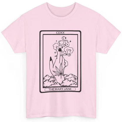 Vintage Weed Mary Jane Tarot Card Weed Smoker Smoking Lady Classic Unisex T-Shirt