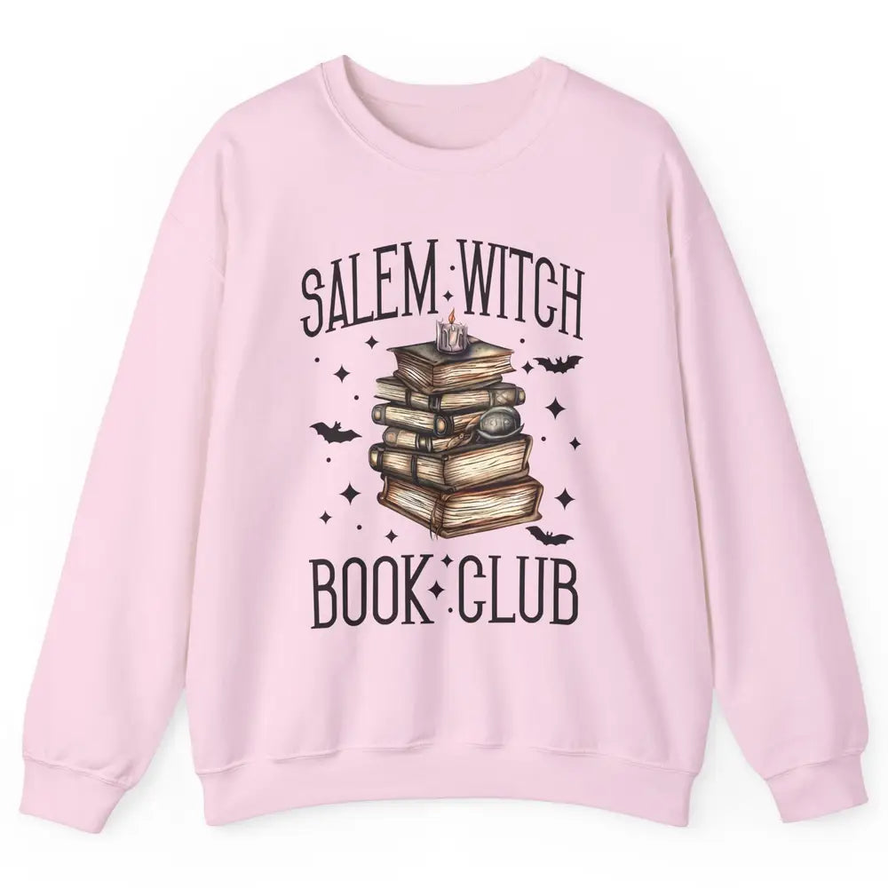 Retro Halloween Salem Witch Book Club Booknerd Reading Lover Unisex Crewneck Sweatshirt