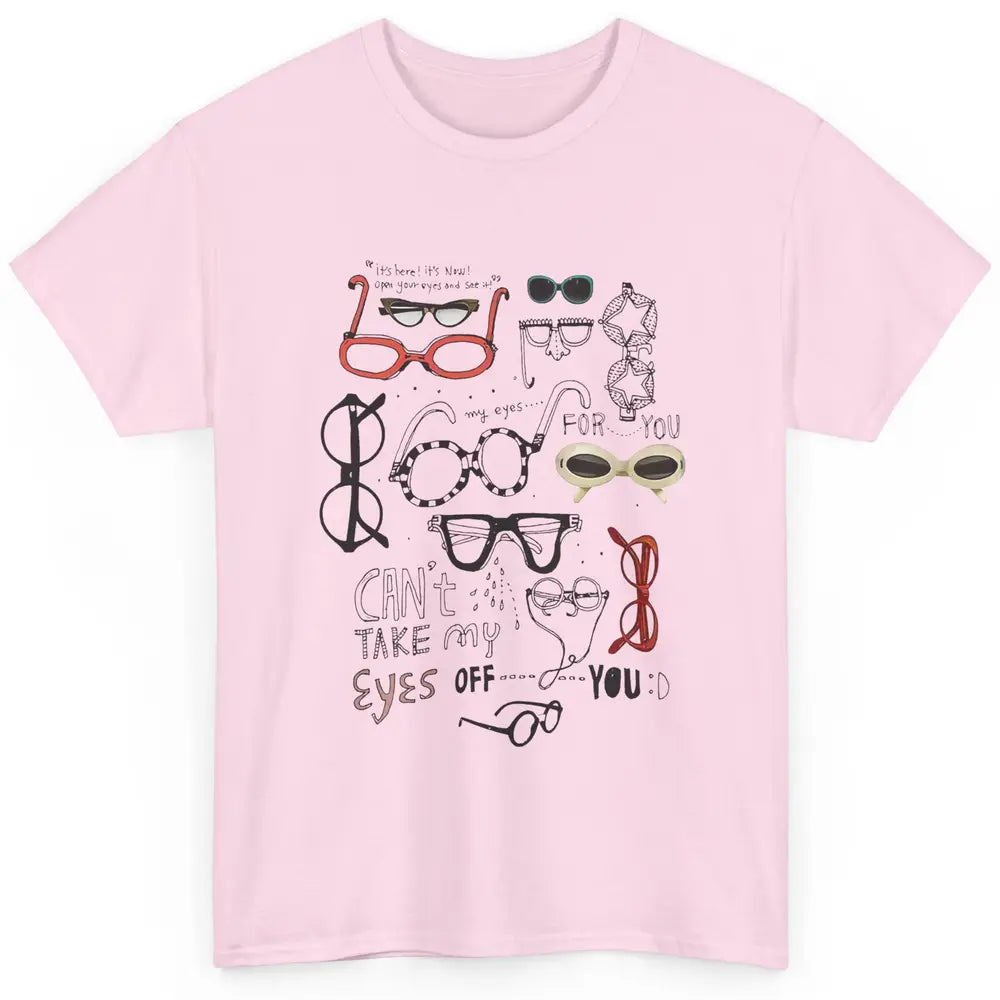 Optometrist Multiple Eyeglasses Hand Drawn Ophthalmologist Classic Unisex T-Shirt