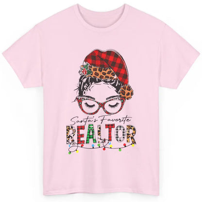 Merry Christmas Xmas Santa Messy Hair Realtor Real Estate Classic Unisex T-Shirt