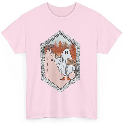Funny Ghost Need Ride To Salem Witch Halloween Costume Classic Unisex T-Shirt